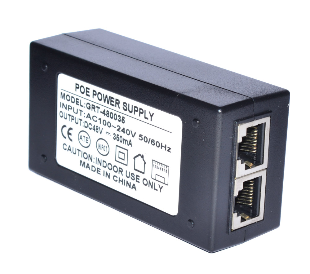 PoE инжектор 12Vdc адаптер PoE пассивный сплиттер PoE для камеры CCTV / PoE коммутатор / IP-телефон