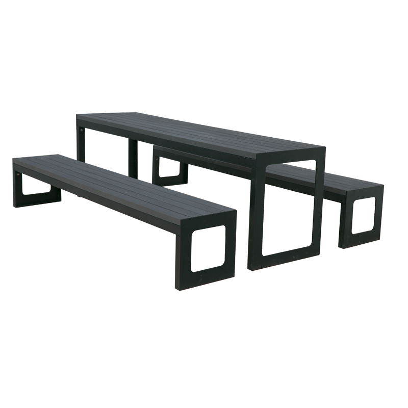 Patio Wood garden Sets, Outdoor street Furniture manufacturer WPC picnic table and bench,dining room dining table and chair