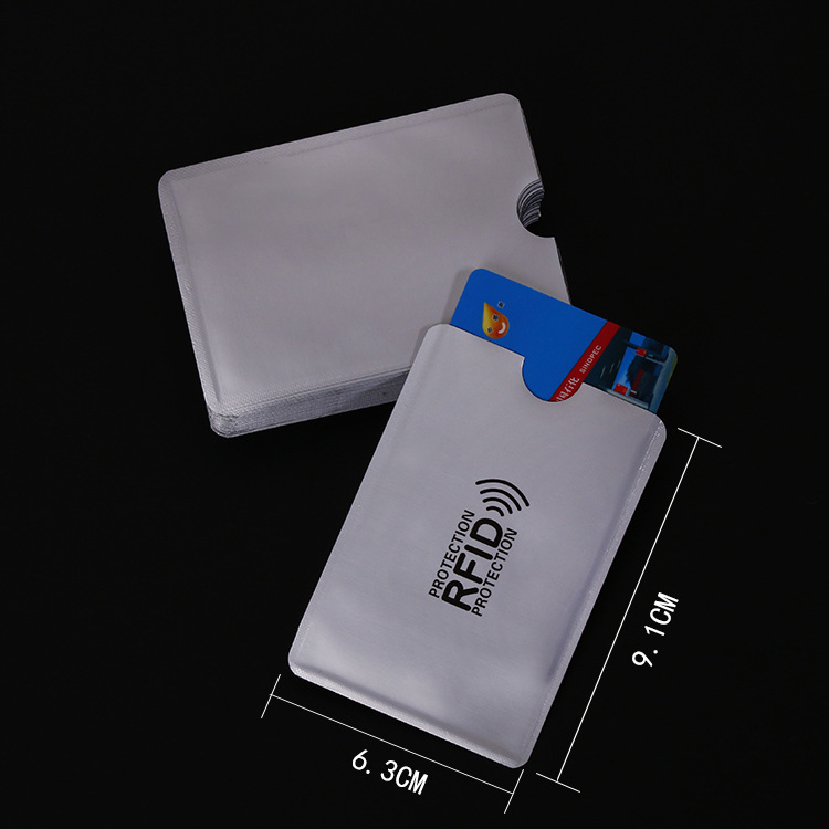 RFID Blocking Credit Card Sleeves Top Identity Theft Protection Travel Case Set. Smart Holders Fit Wallet, Purse LOGO Custom