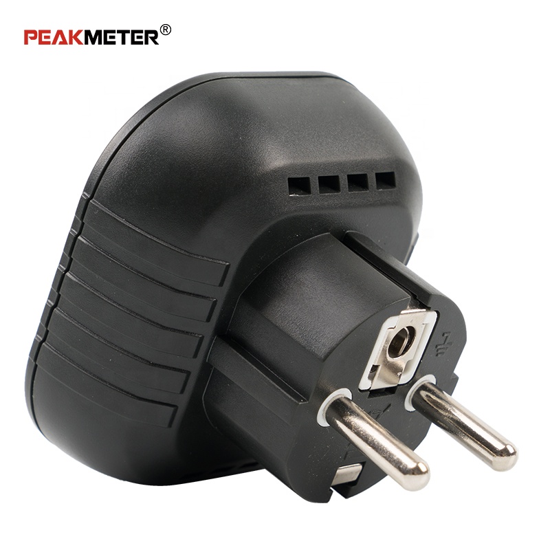Тестер для розеток Peakmeter PM6860DR, детектор проводов под напряжением с RCD GFCI