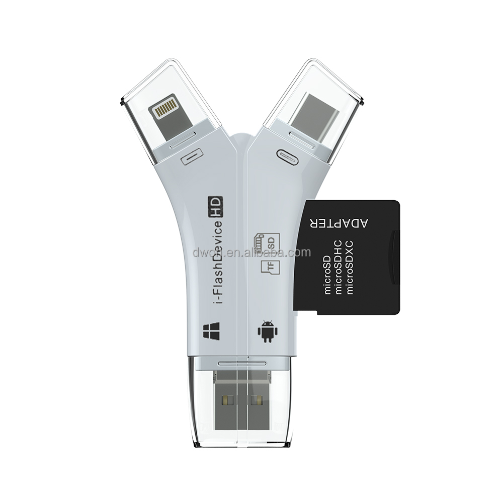 2017 i-FlashDevice HD SD карта памяти Type C и кардридер для внешней установки