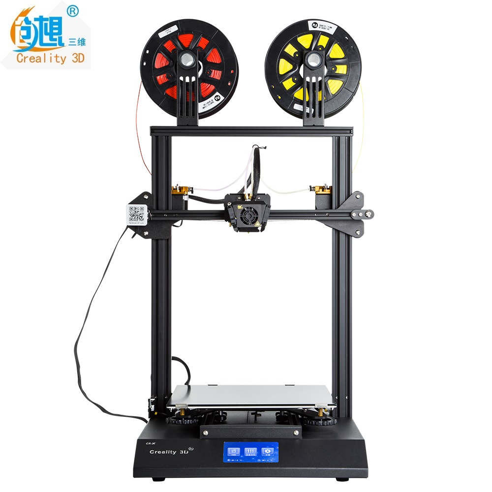 Creality 3d CR-X два цвета DIY 3d принтер наборы с двойной экструдер, полностью закрытый корпус с двумя одна насадка размер сборки 300x300x400 мм CR-10 завод