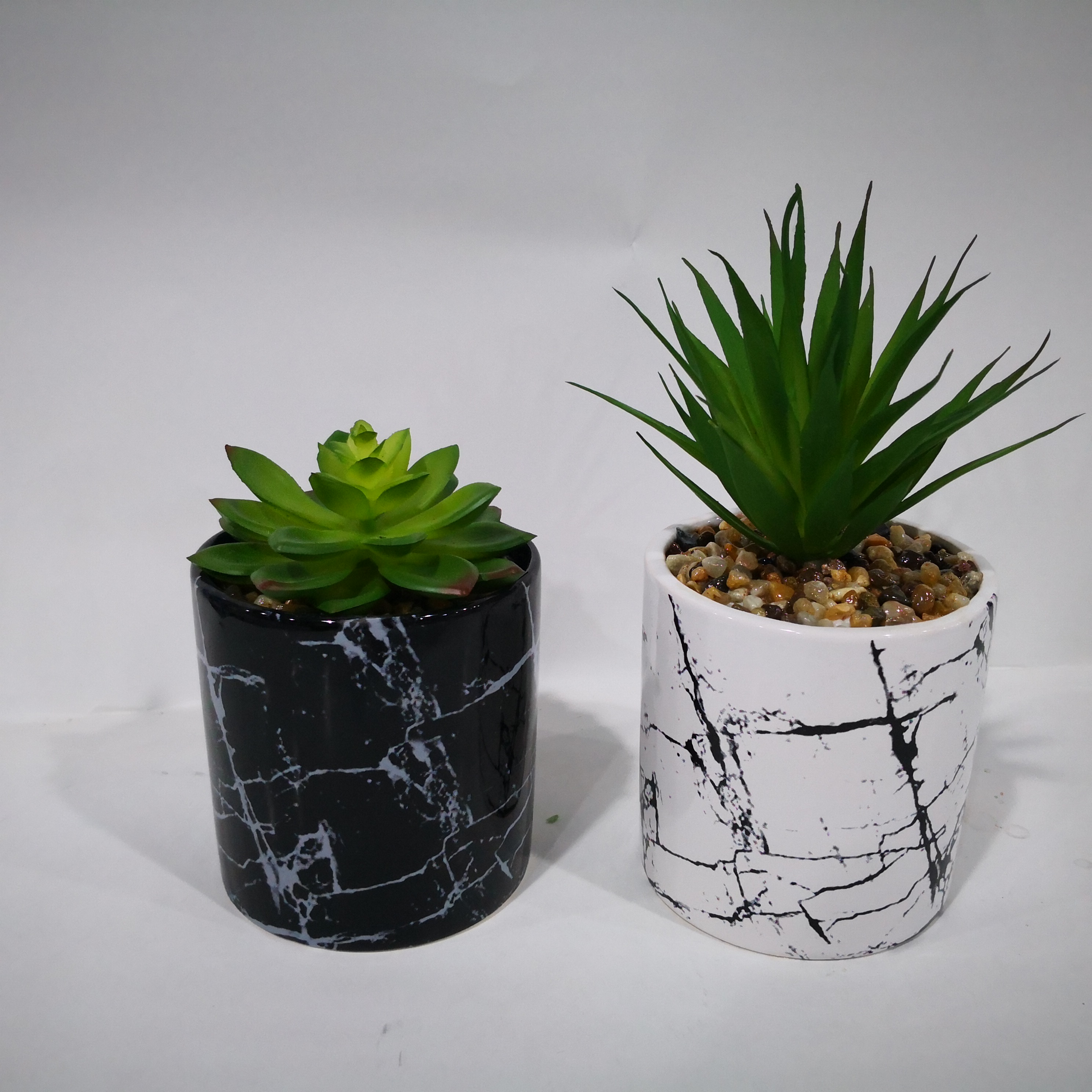 marble succulent pot for decoration