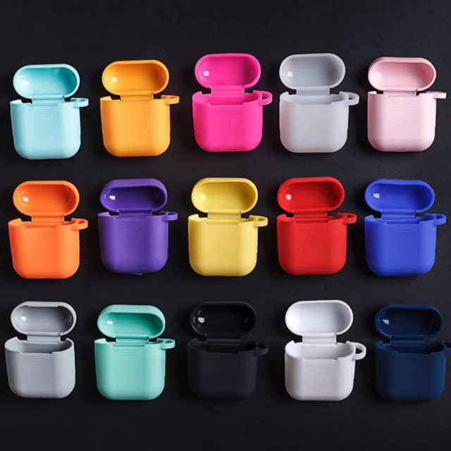 Custom Made Protective Silicone Earphone Cover Case For Air pods Waterproof Air pod Reusable Earphone Earbuds Storage Case