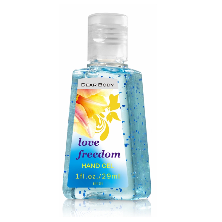 2017 Best anti bacterial flower scent liquid hand gel