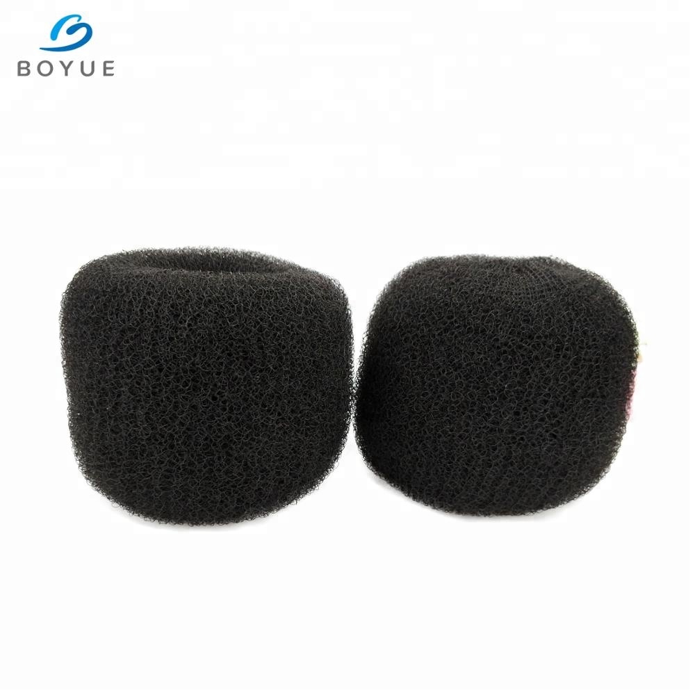 10cm 20cm extra large nylon hair extension pads hair donut bun maker with comb accessories