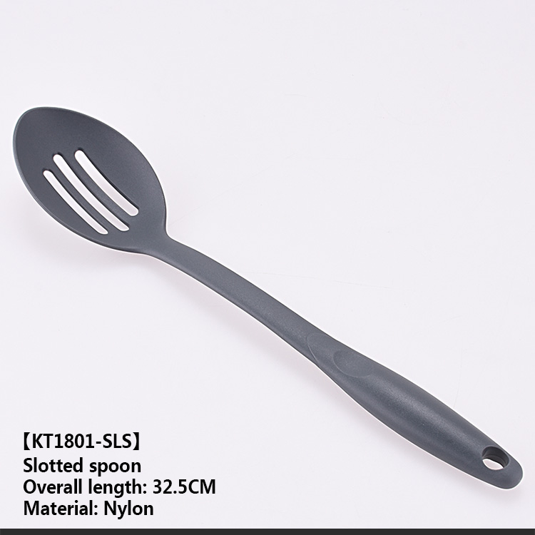 Food Grade Nylon Kitchenware Set Non-stick Nylon Kitchen Spoon High Temperature Cooking Slotted Spoon