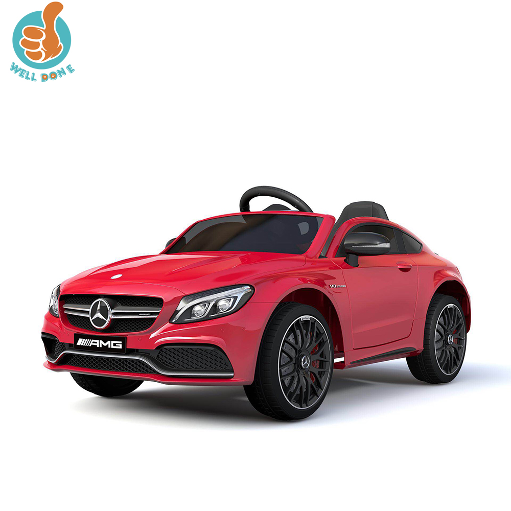 WDQY1588 лицензированный Mercedes Benz C63 электрический игрушечный автомобиль для детей для вождения