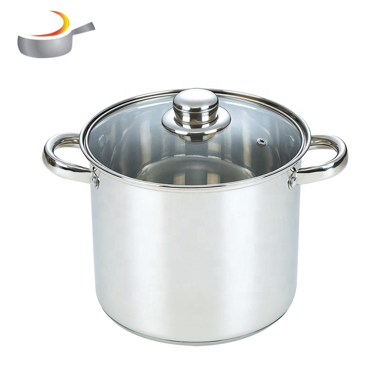 Высокое качество нержавеющей стали stockpot большой горшок индукционная посуда кастрюля