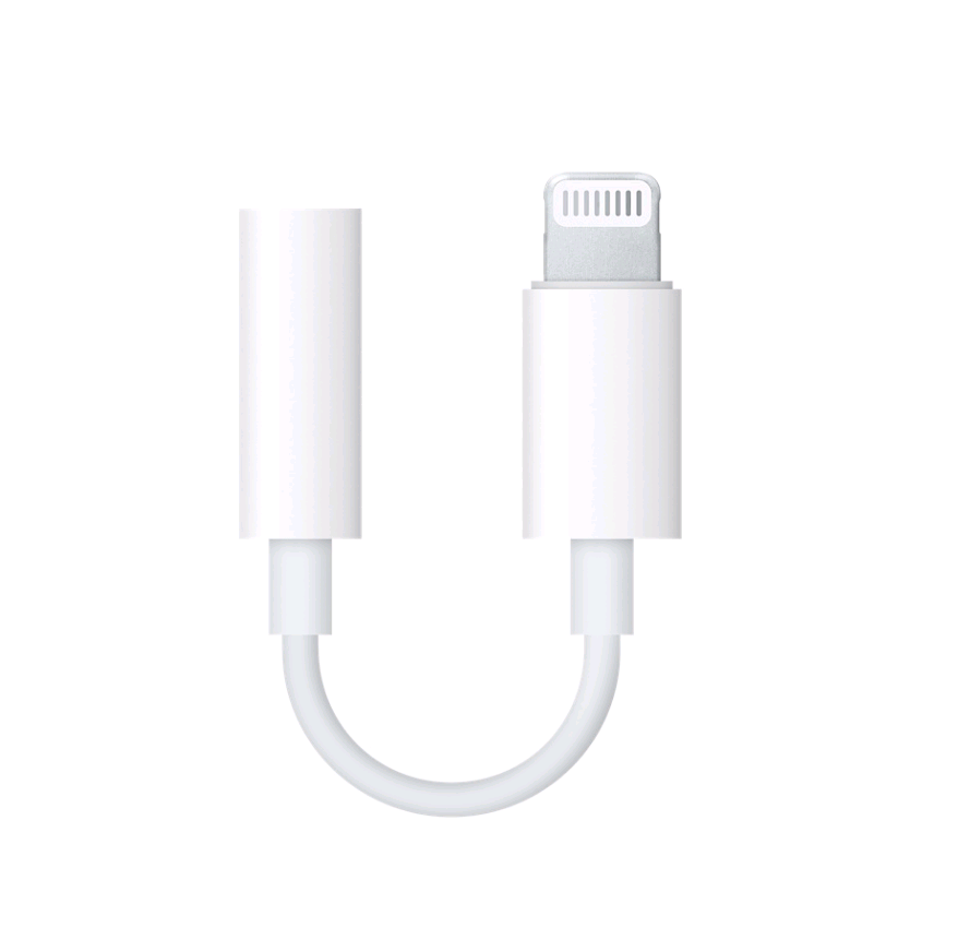 Переходник с Lighting на 3,5 мм для наушников MFi белый tpe кабель для наушников для iphone к aux