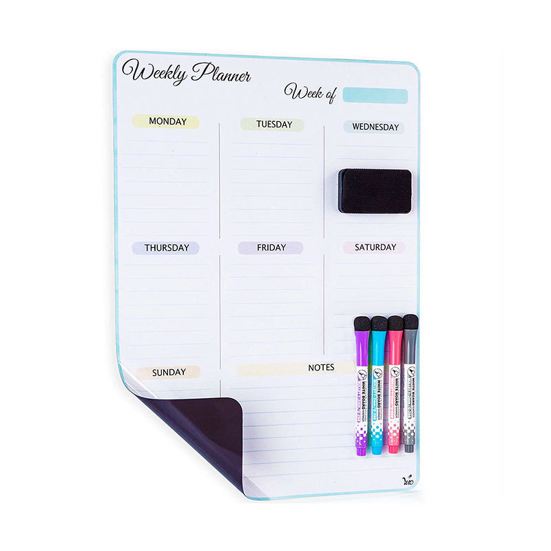 2023 Custom Family Calendar Magnetic Board Planner Dry Erase for Fridge
