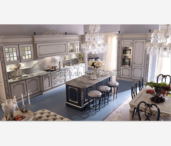 Кухонный шкаф Queen Anne с комплектом Insland, роскошный деревянный кухонный комплект мебели ручной работы, винтажный кухонный шкаф