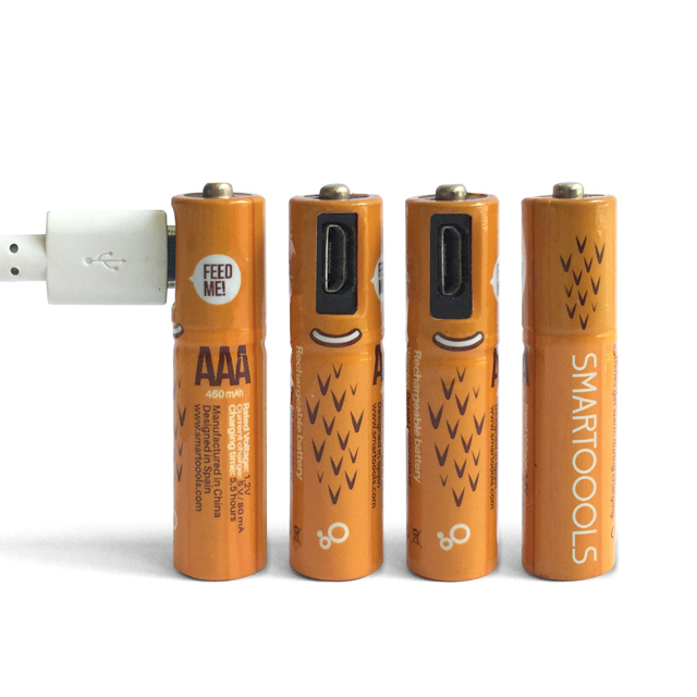 Оптовая продажа AA 1,2 V USB аккумуляторная батарея для дистанционного управления