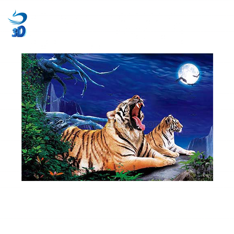 3D картина 5D, линзовидная картина Тигра для украшения дома, в наличии