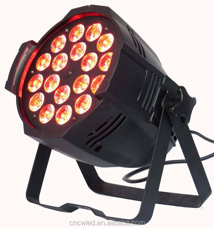 Профессиональное Освещение сцены 18pc Led Par Rgbw 4 в 1 DMX512 холодный белый ROHS Ip33 Ce