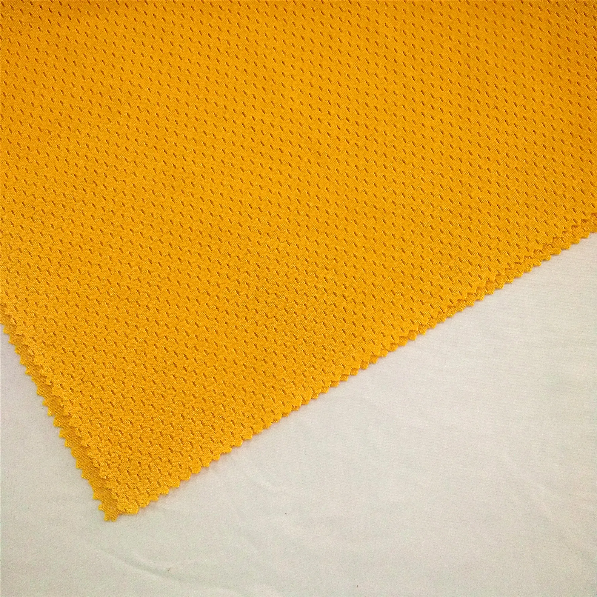 Wholesale High Quality 100%polyester bird eye mesh dyed finished fabric