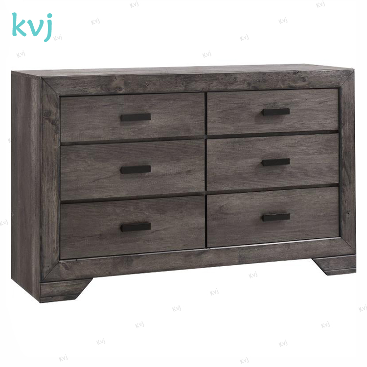 KVJ-8037 Проблемные орех груди шестью ящиками для деревянного шкафа