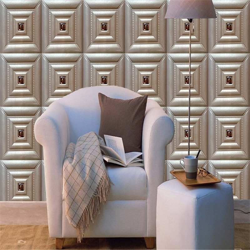 Китай поставщика современные декоративные кожаные 3D Wallpanels для украшения спальни