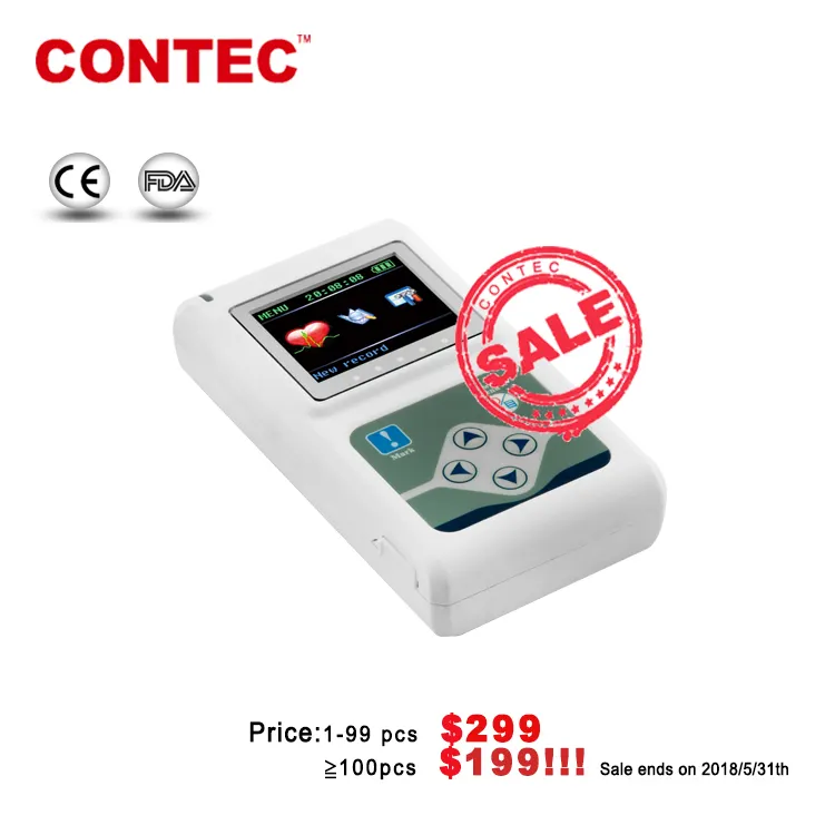 Contec holter recorder system TLC5000 dynamic ecg monitor holter ecg ce approved