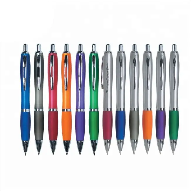 Plastic Ballpoint Pen Promotional Logo Customized Advertise Plastic Ballpoint Pens