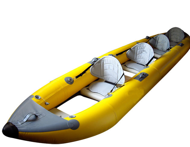 2019 SANJ 2 person inflatable transparent kayak clear bottom fishing kayak by handle