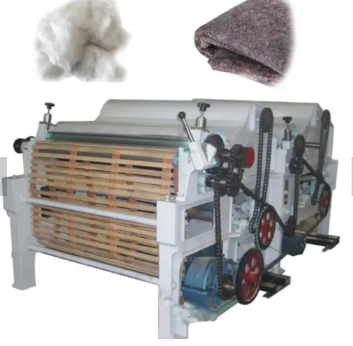 Automatic textile fabric waste recycling machine/waste clothes textile recycle rag tearing machine