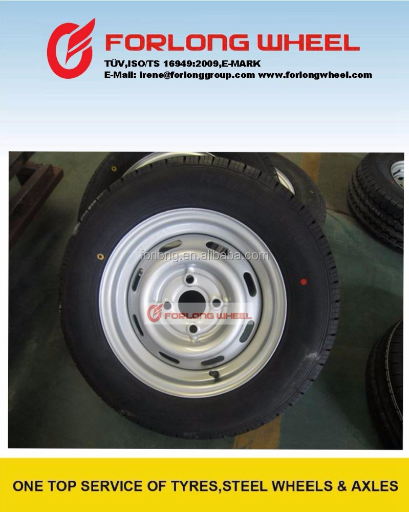 Trazano goodride westlake бренд ЕЭК и сертификат tuv 165R13C8 4X100 опрокидывания прицепа колеса