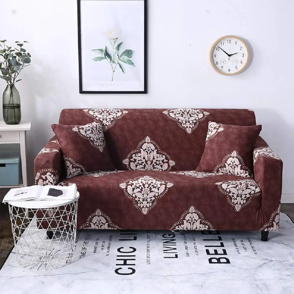 Hot sale sectional stretch slip solid color four season waterproof sofa cover