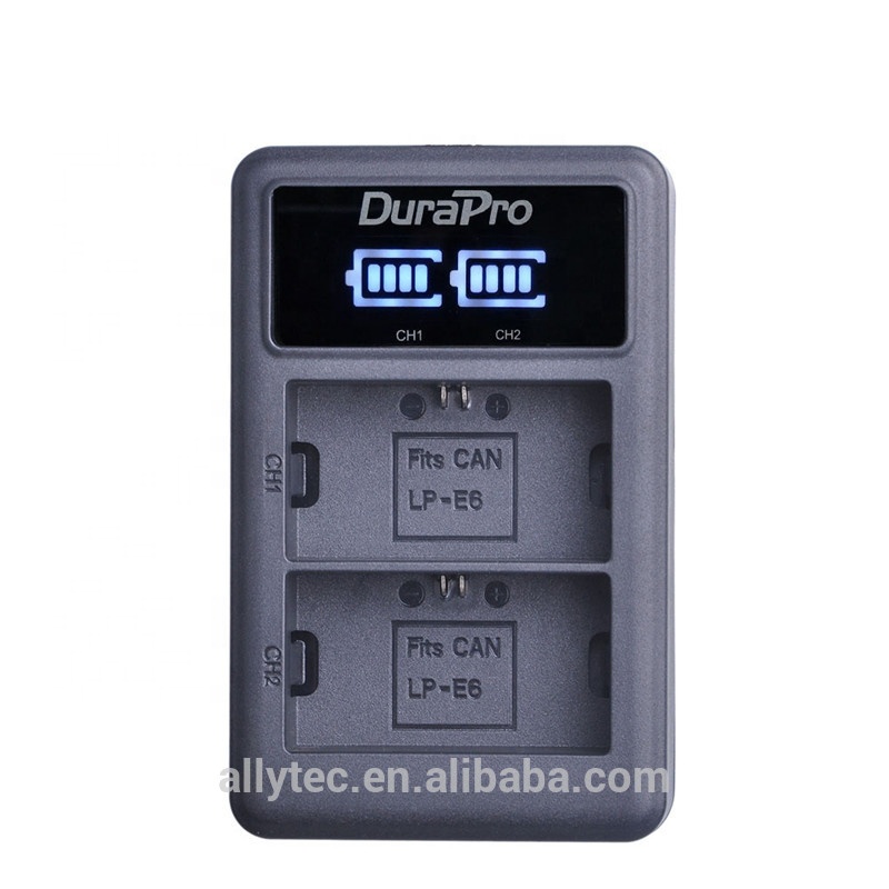 LP-E6 LP E6 LPE6 LP-E6N LPE6N LED USB двойное зарядное устройство для цифровой однообъективной зеркальной камеры Canon EOS 5DS R 5D Mark II 3 5D Mark III 6D 7D 60D 60Da 70D