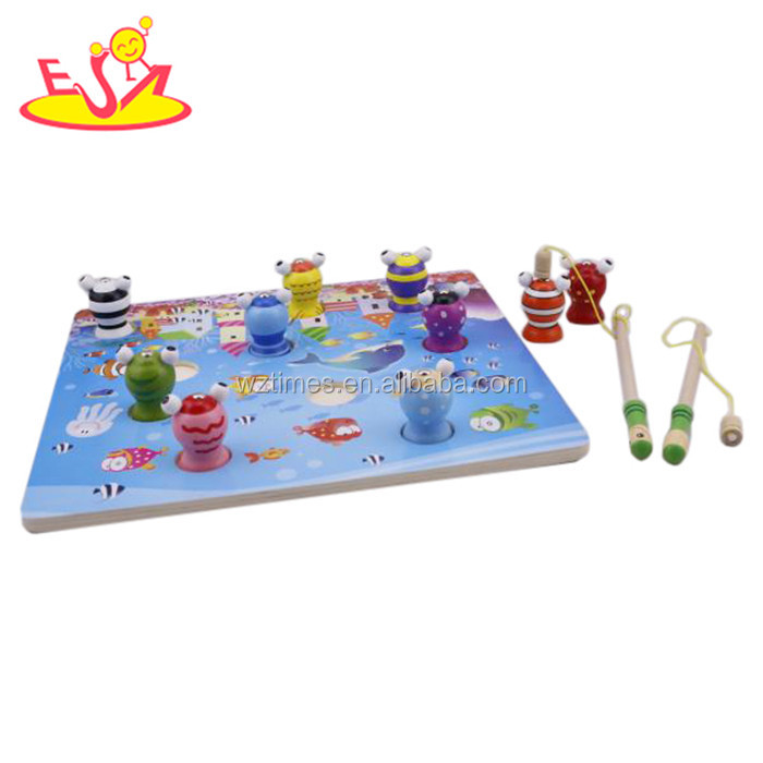 wholesale baby wooden toys fishing funny kids wooden toys fishing hottest children wooden toys fishing W01A014