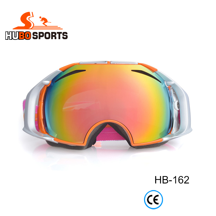 HB-162 PC + УФ зеркальные линзы оптом лыжное оборудование hsnow лыжные шлемы очки