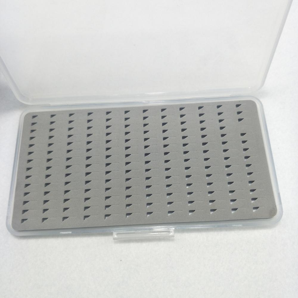 Grey color eva slit foam insert plastic fly fishing boxes