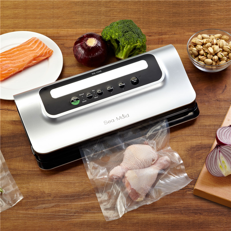 Бытовой вакуумный упаковщик для пищевых продуктов Sea-maid machineGN-1058 best для sous vide