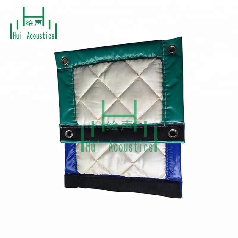 Vinyl Acoustic Barrier Hanging on Construction Fencing for Sale Acoustic Sound Barrier