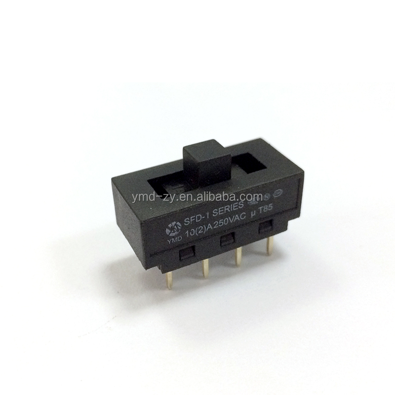 YMD SFD-1-23BAS SMD Слайдер переключатель 8 контактов 3 положения 10 А 250 В переменного тока