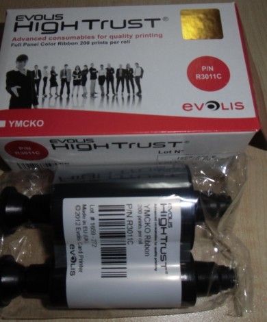 Совместимая оригинальная цветная лента Evolis R3011C 200Print YMCKO