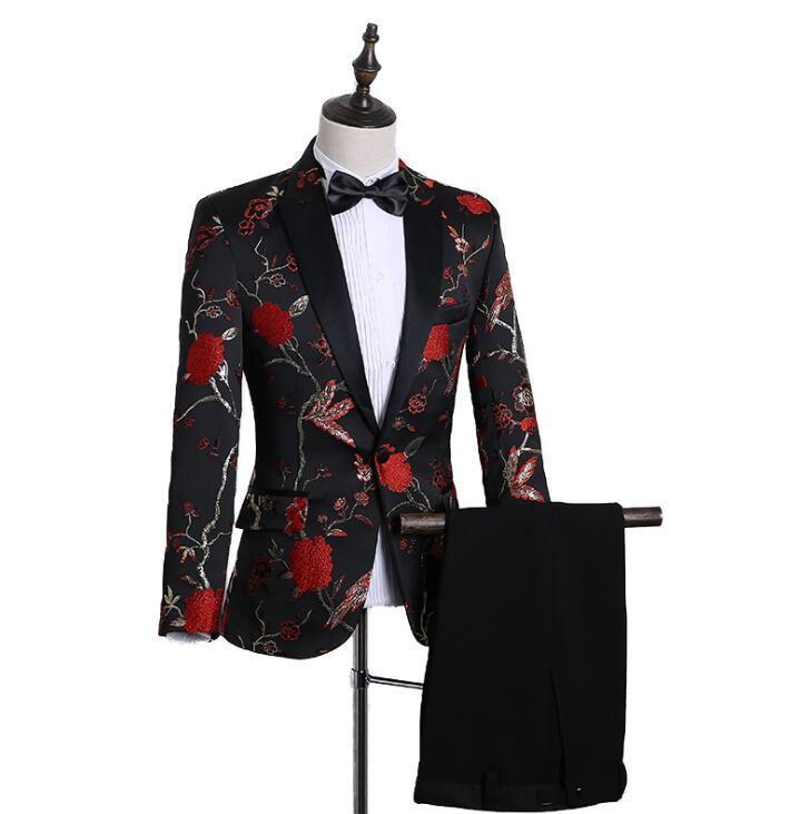 Fabric digital printing Ready wear large number orders Business casual pieces men suit