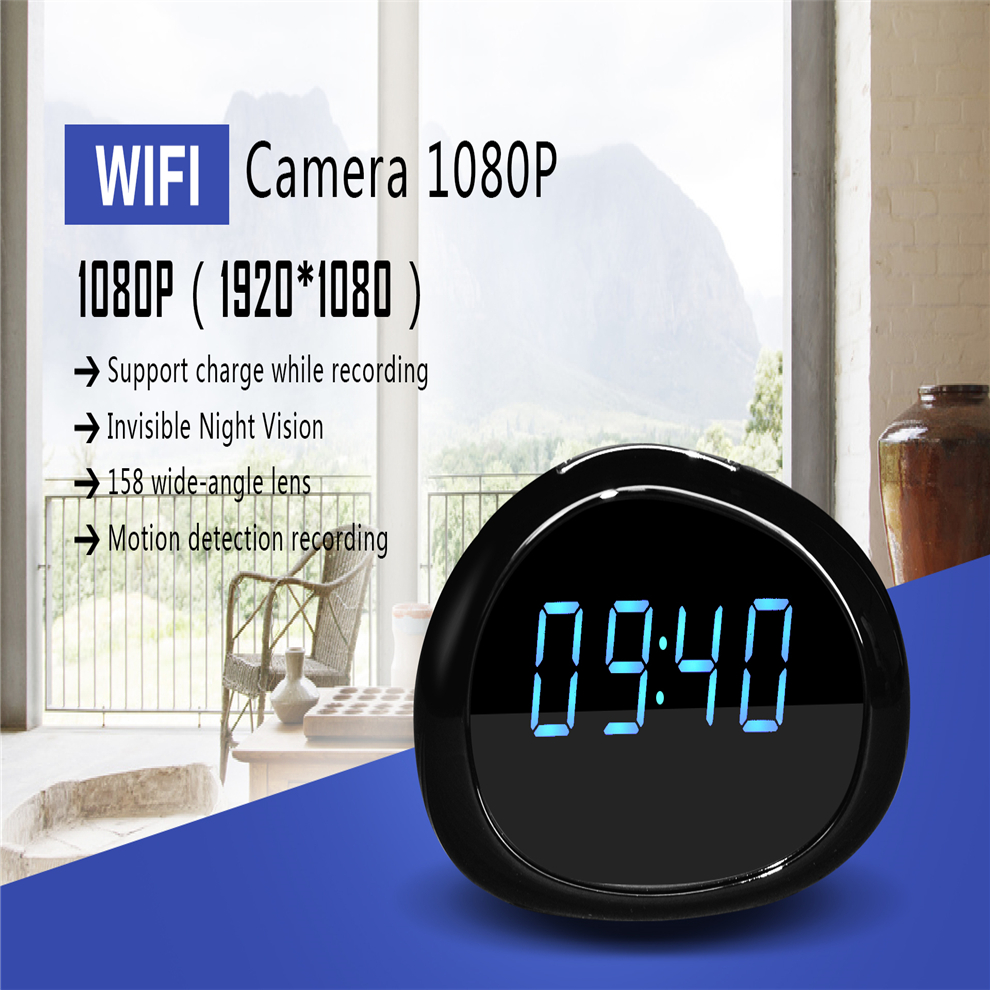 Распродажа 2020! 1080P WiFi настольные часы IP P2P Скрытая камера/датчик движения ------ PQ286