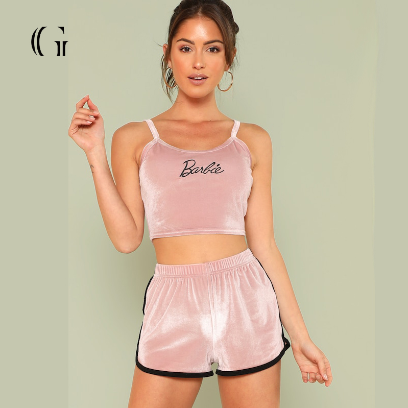 OEM Private Label Cosy Cami и шорты женские 2 шт. короткие PJ Наборы