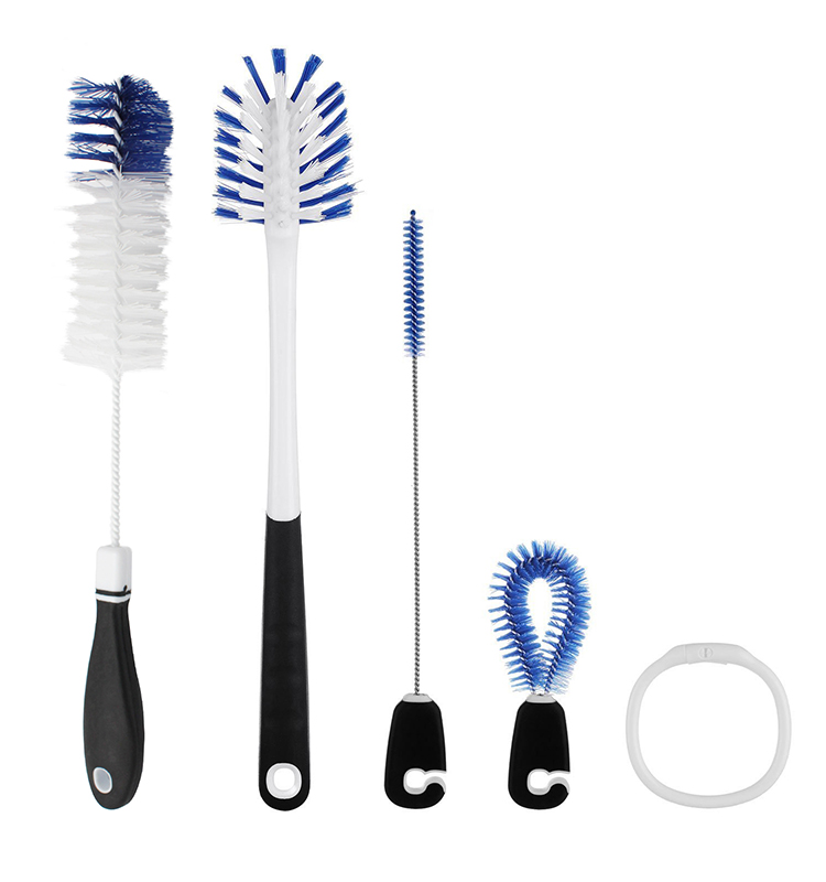 Hot Sale 100% Eco-Friendly Long Water Bottle And Straw Baby Feeding Bottles Cleaning Brush Set For Bottles