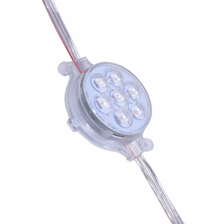 Цифровая 50 мм Светодиодная гирлянда для улицы 24v ws2811 led pixel light