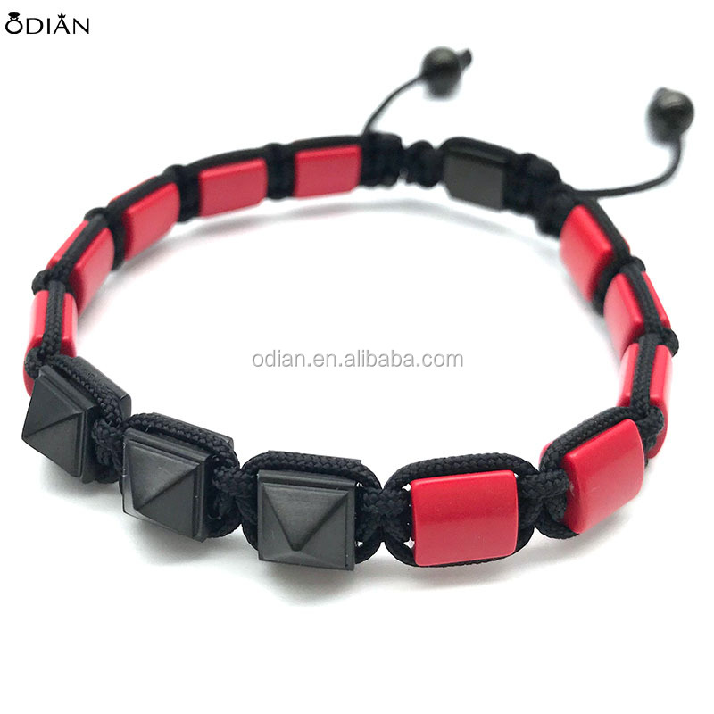 Odian Jewelry New Fashion Geometric Rhombus Black Enamel Stainless Steel Ring For Real Gold Plated Women Jewelry
