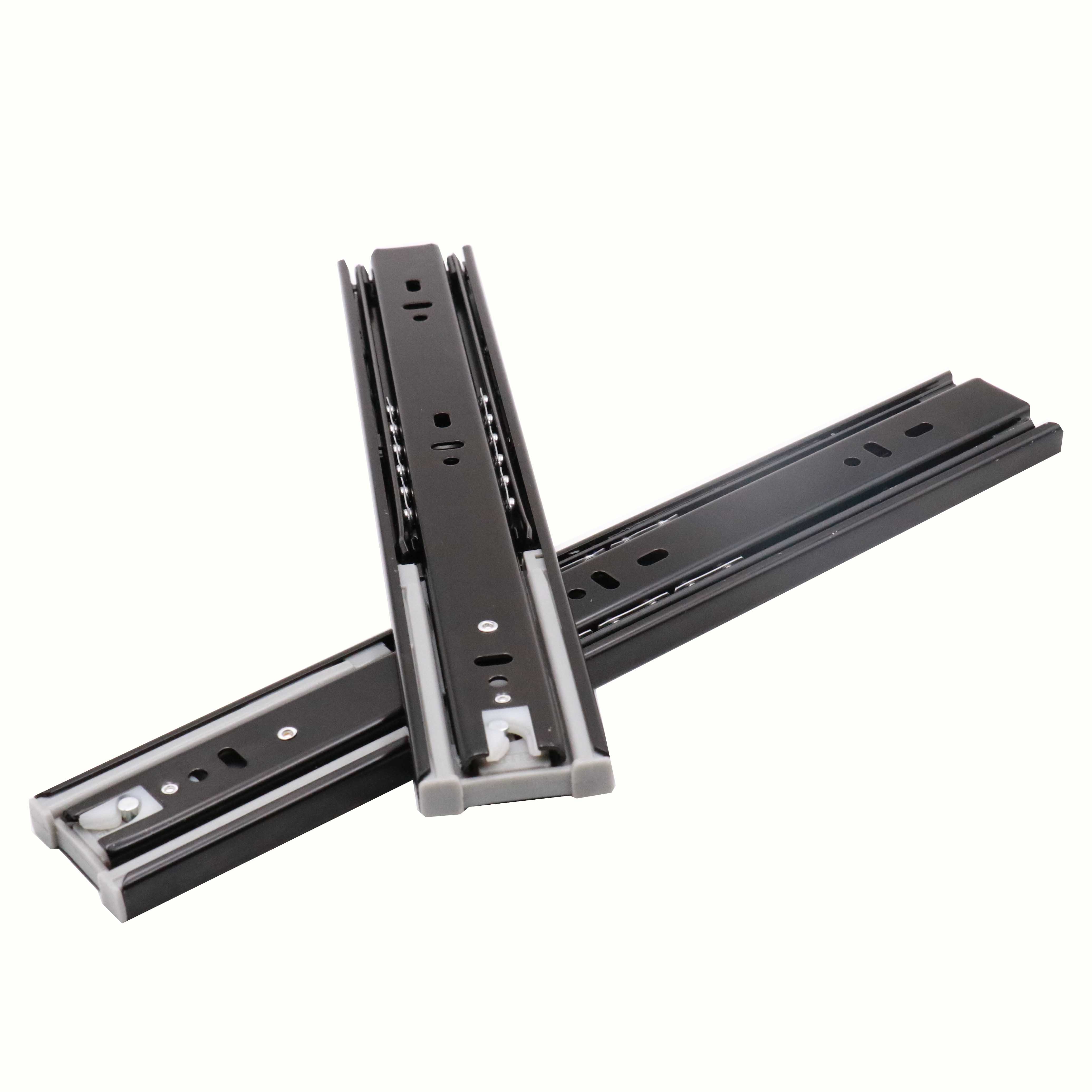 45mm width high temperature Soft-closing drawer slide telescopic channel rail slide open box