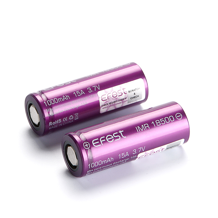Лучшая продажа Efest 18500 1000Mah 3,7 V recghargeable литий-ионная батарея