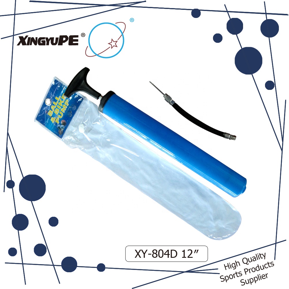XY-804D 12 ''12 дюймов дешевый изготовленный на заказ дизайн логотипа пластиковые ручной пуш-ап воздушный насос для мячей