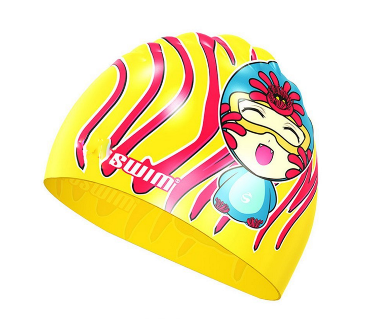 Novelty china manufacturers unique design colorful silicone Swim Caps