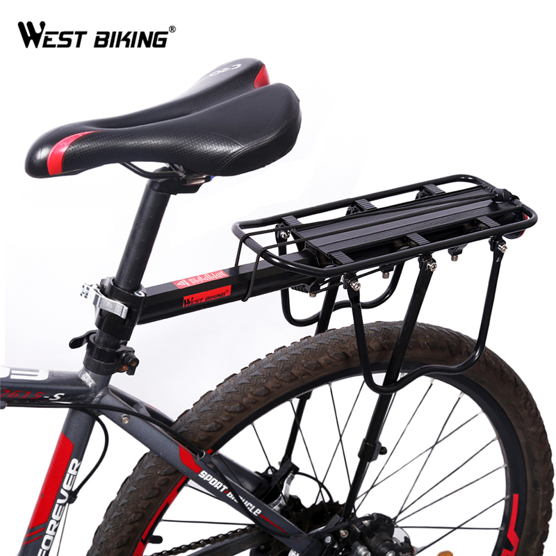 Велосипедная стойка WEST BIKING, полная быстросъемная багажная стойка для горных и дорожных велосипедов, со светоотражающим логотипом, задняя стойка для горных велосипедов