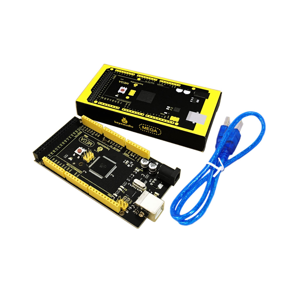 Keyestudio mega2560 Mega 2560 R3 ATMEGA2560-16AU макетная плата с usb-кабелем, совместимым с Arduino