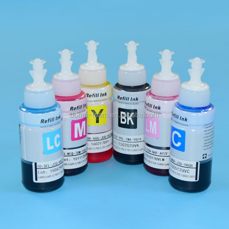 UV Dye ink For Epson inkjet printer L800 L801 L1800 L850 L810 L805 L600 L700 674 673 printing inks