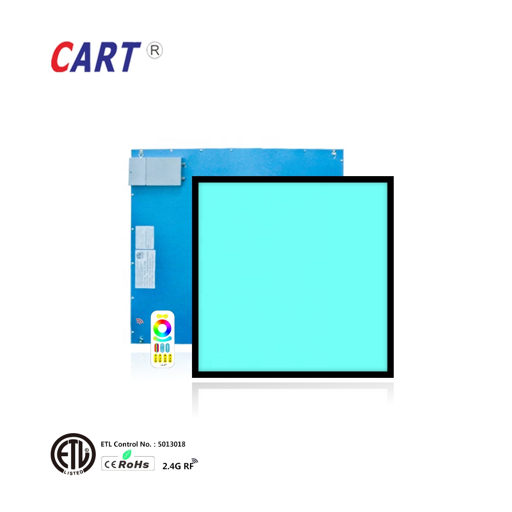 2x2 1X4 2X4 RGB светодиодные панели 36 Вт 120lm/Вт 6000 К 6500 к красочные сменные затемнения RGBW светодиодные панели